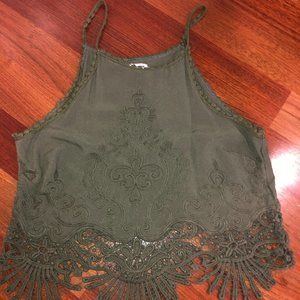 Olive Green Tank Top